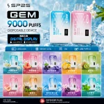 一次性電子煙 SP2S GEM 9000口｜650mAh｜Mesh雙網芯｜口味清單